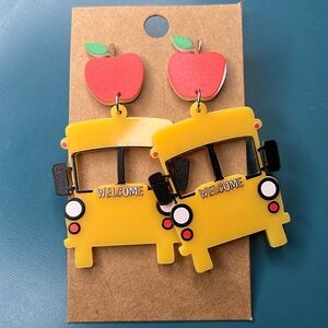 School Bus Earrings